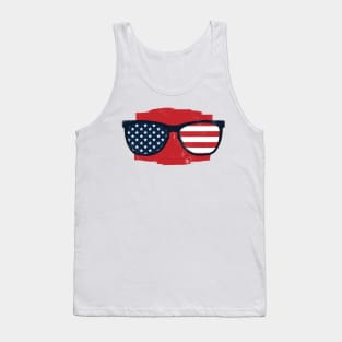 USA sunglasses -  4th July, Independence Day Gift Tank Top